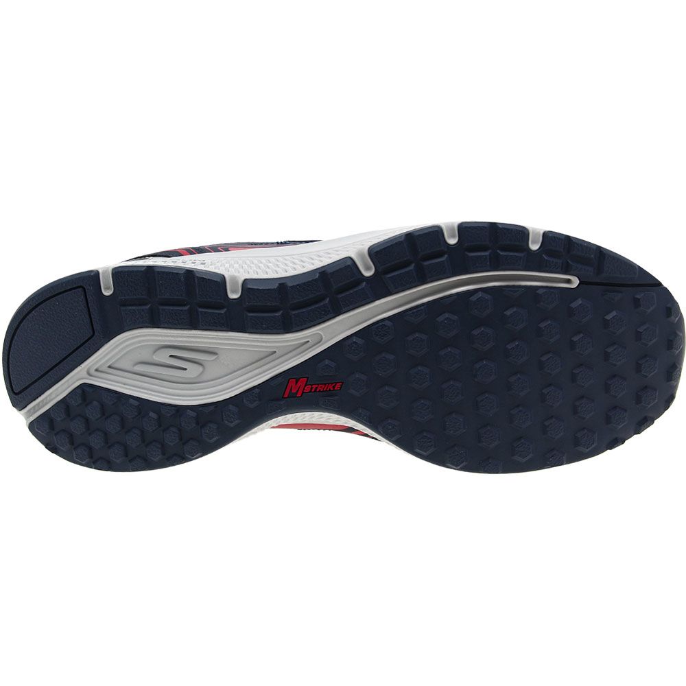 Skechers Go Run Consistent Running Shoes - Mens Navy Red Sole View