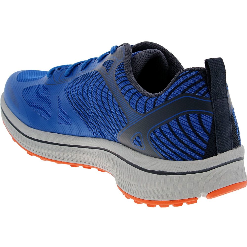 Skechers Go Run Consistent Fleet Running Shoes - Mens Blue Orange Back View