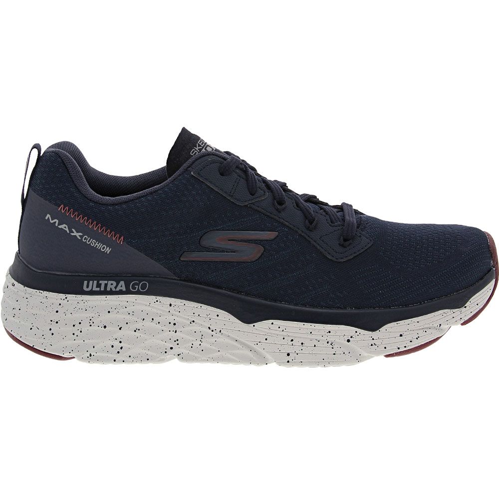 Skechers Max Cushion Elite Limi Walking Shoes - Mens Navy Red