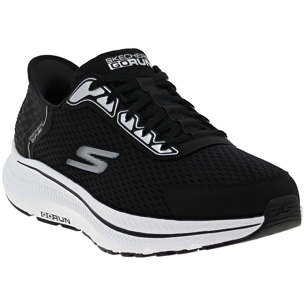 Skechers Slip Ins Go Run Consistent 2 Empowered Running Shoes - Mens Black White