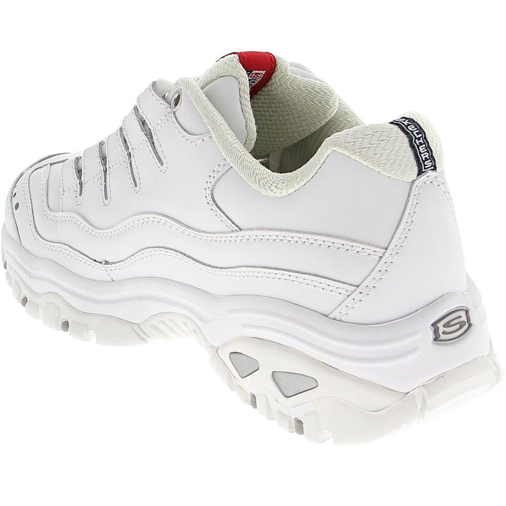 Skechers Energy Running Shoes - Womens White Millennium Back View
