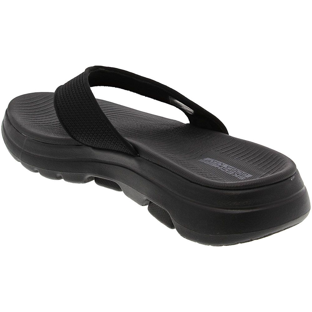 Skechers Go Walk 5 Tango Foamie Water Sandals - Mens Black Back View