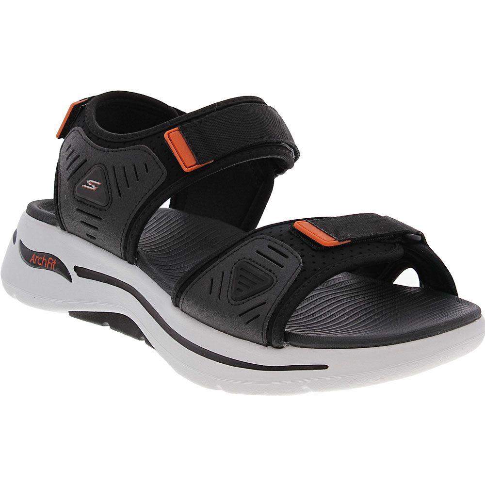 Skechers Go Walk Arch Fit Sandal Mens Outdoor Sandals Black White