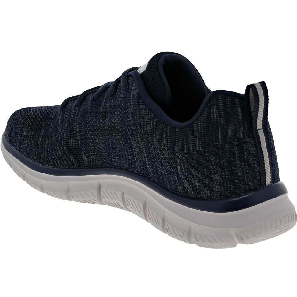 Skechers Track Front Runner Walking Shoes - Mens Navy Back View