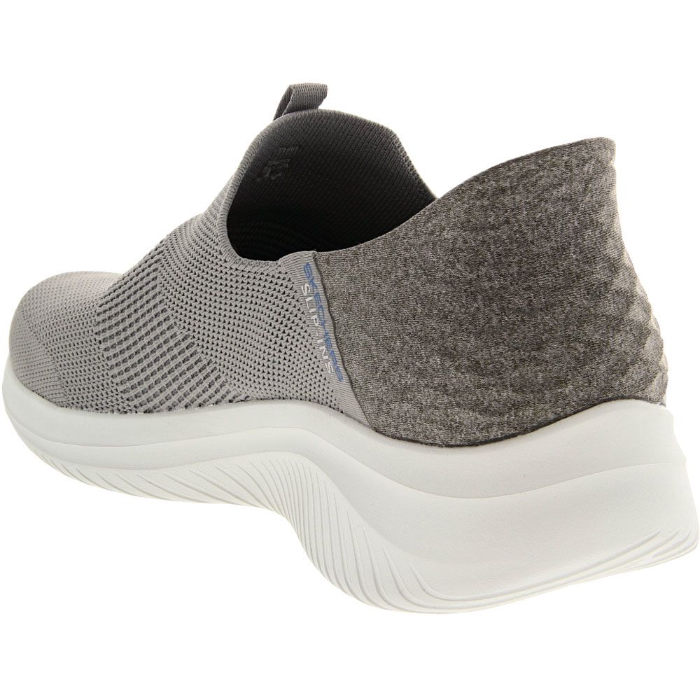 Skechers Slip Ins Ultra Flex 3 Running Shoes - Mens Grey Back View