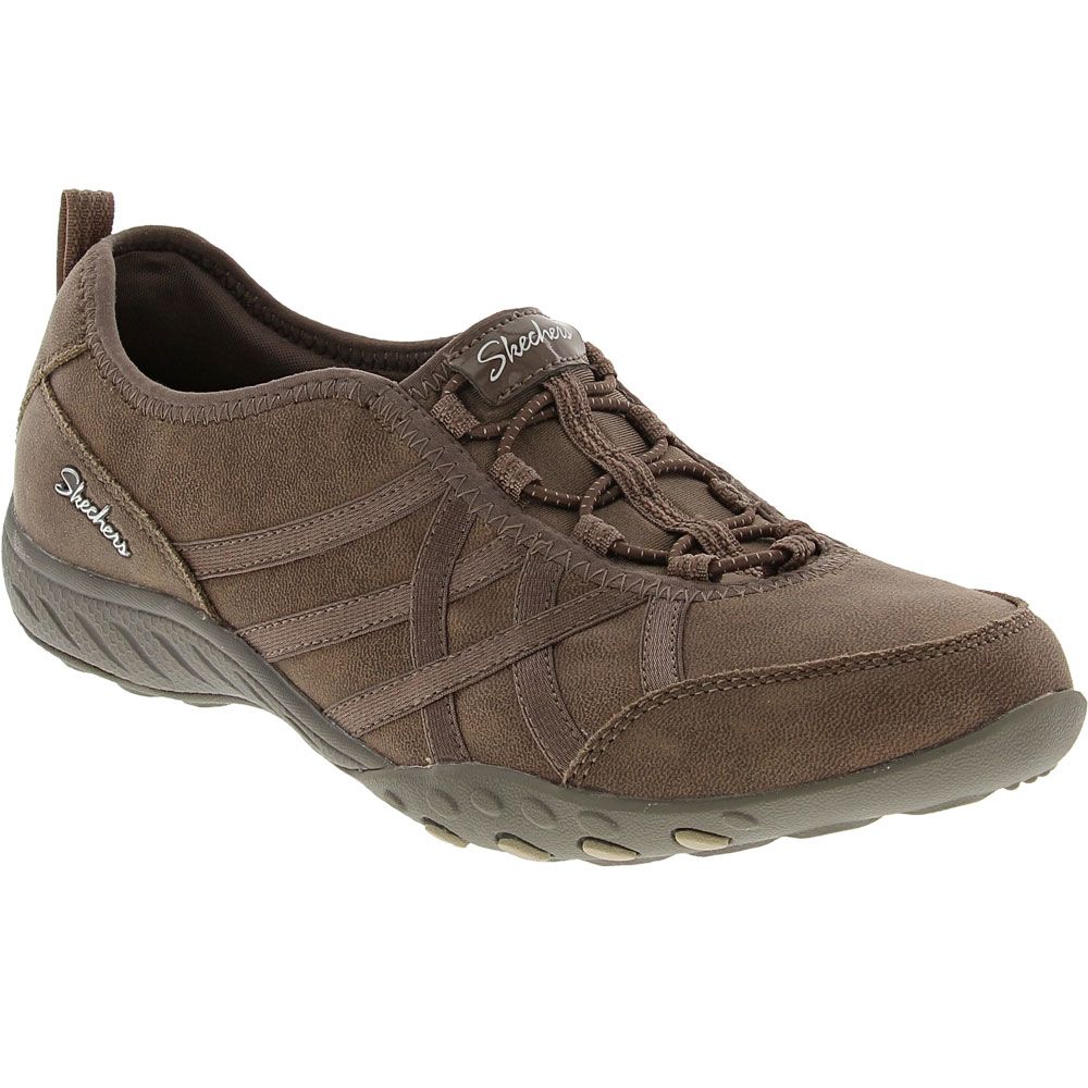 Skechers Breathe Easy Days End Slip on Casual Shoes - Womens Taupe