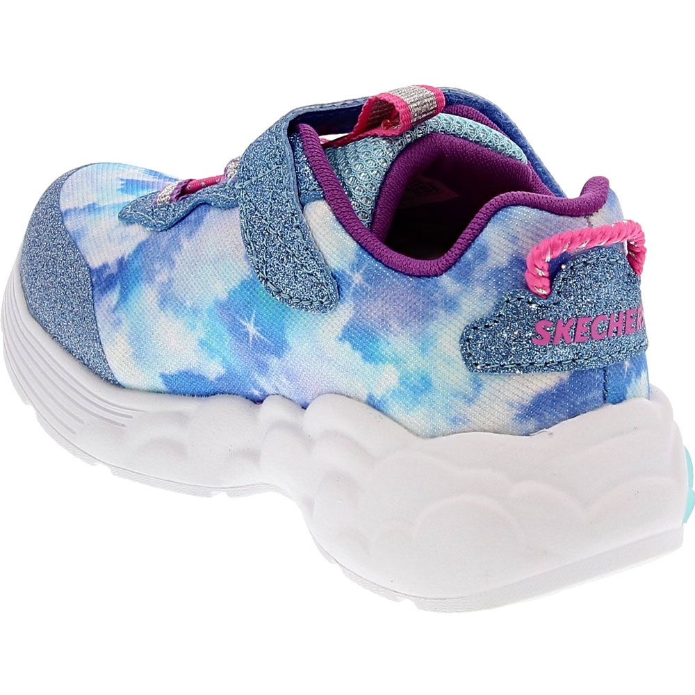 Skechers Rainbow Racer Athletic Shoes - Baby Toddler Blue Back View