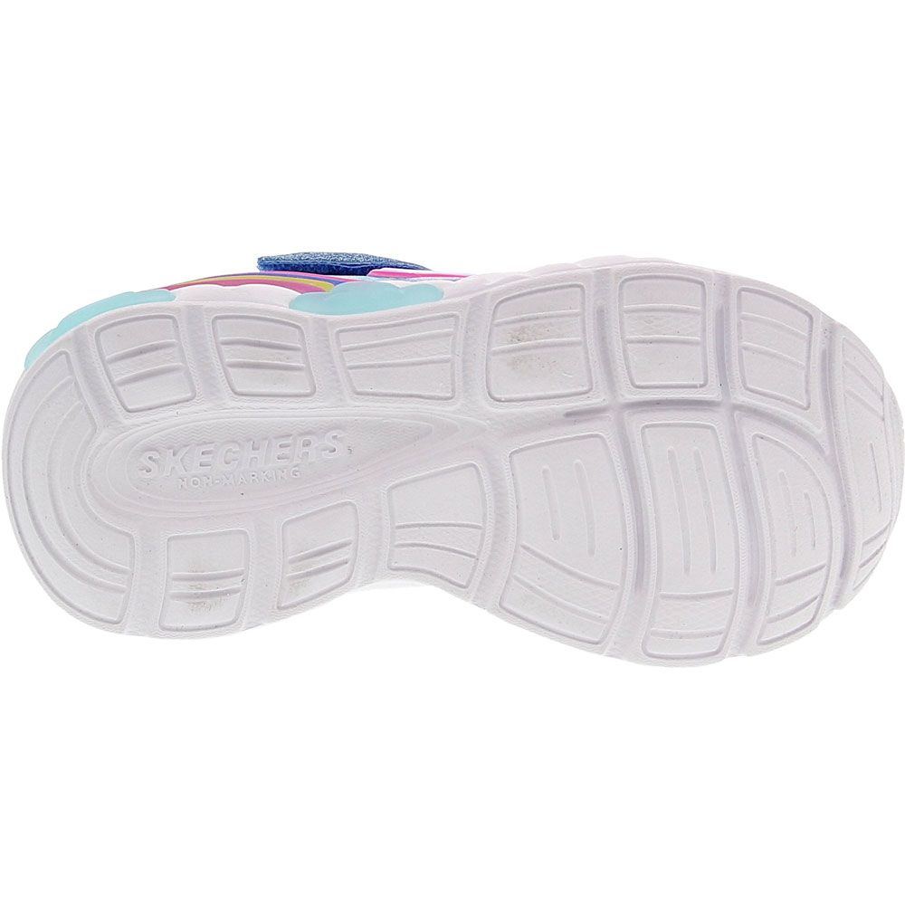 Skechers Rainbow Racer Athletic Shoes - Baby Toddler Blue Sole View