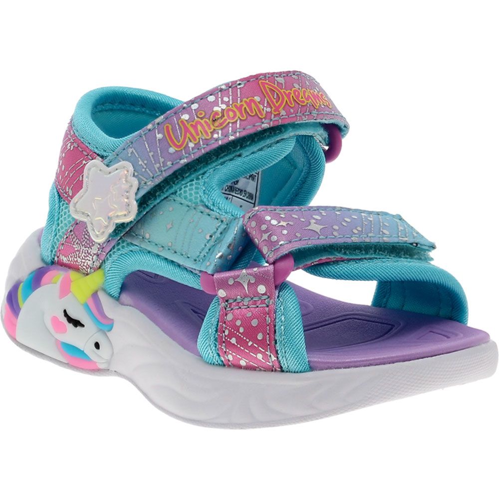 Skechers Unicorn Dreams Majestic Bliss Athletic Sandals - Baby Toddler Purple