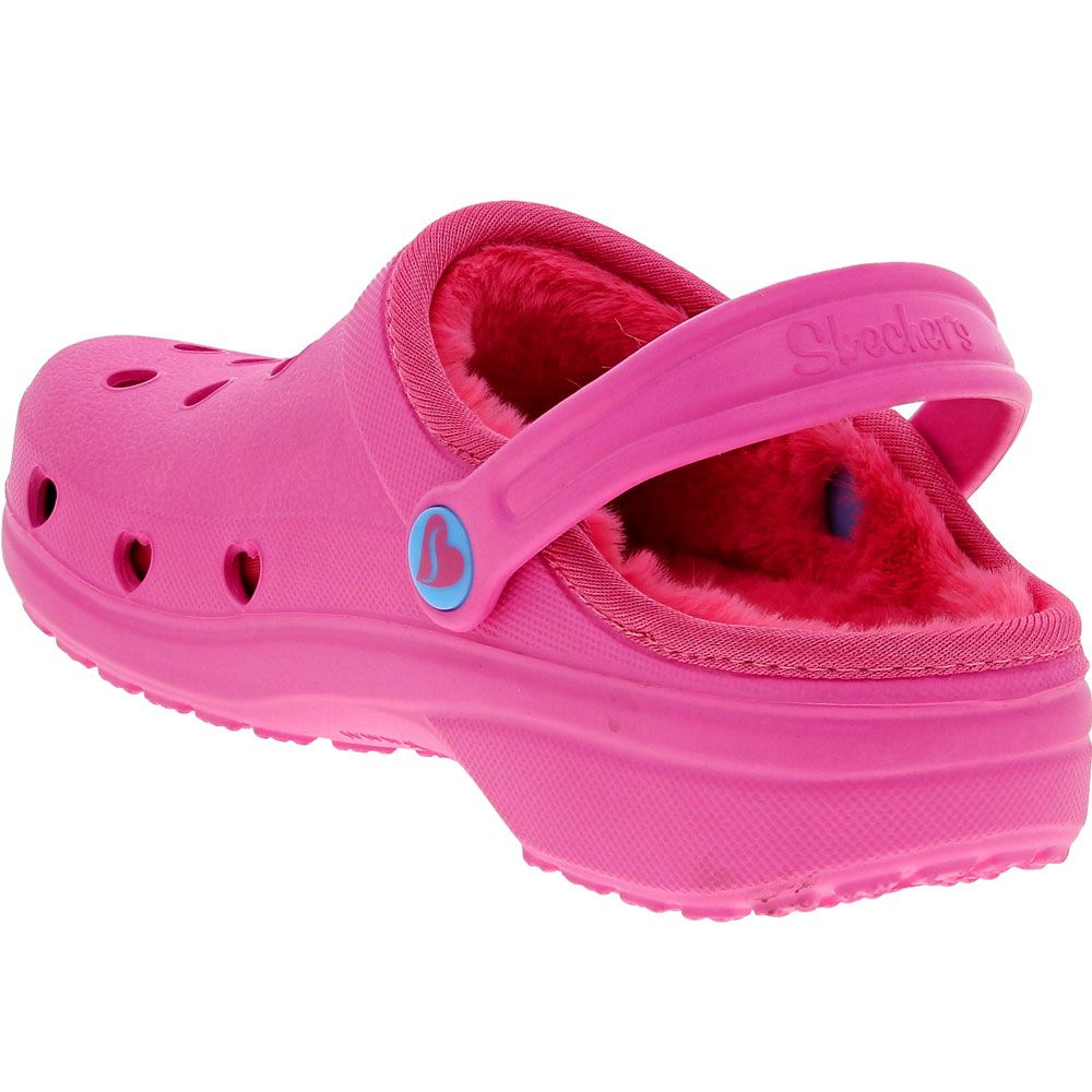 Skechers Heart Charmer Hanging Water Sandals - Girls Pink Back View