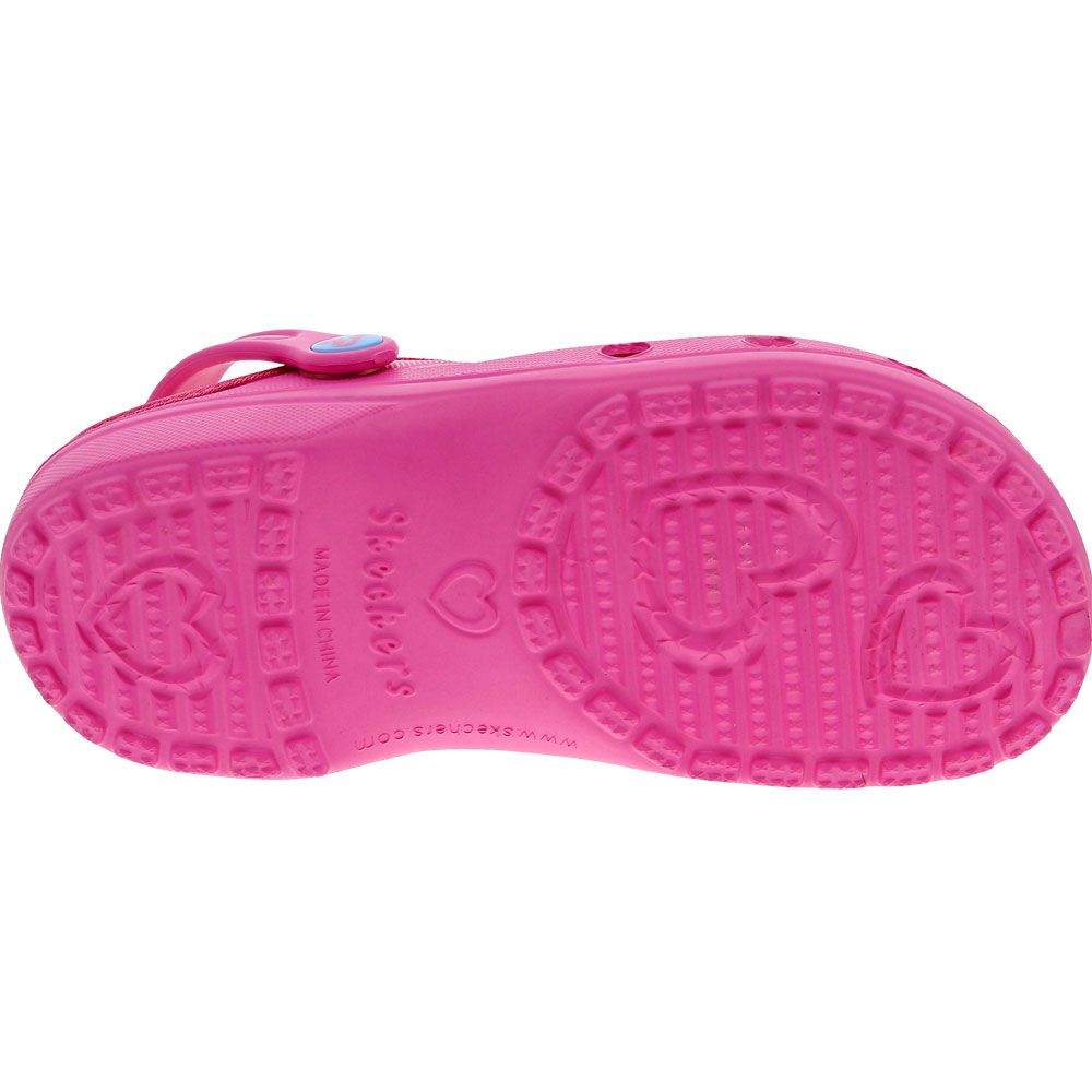 Skechers Heart Charmer Hanging Water Sandals - Girls Pink Sole View