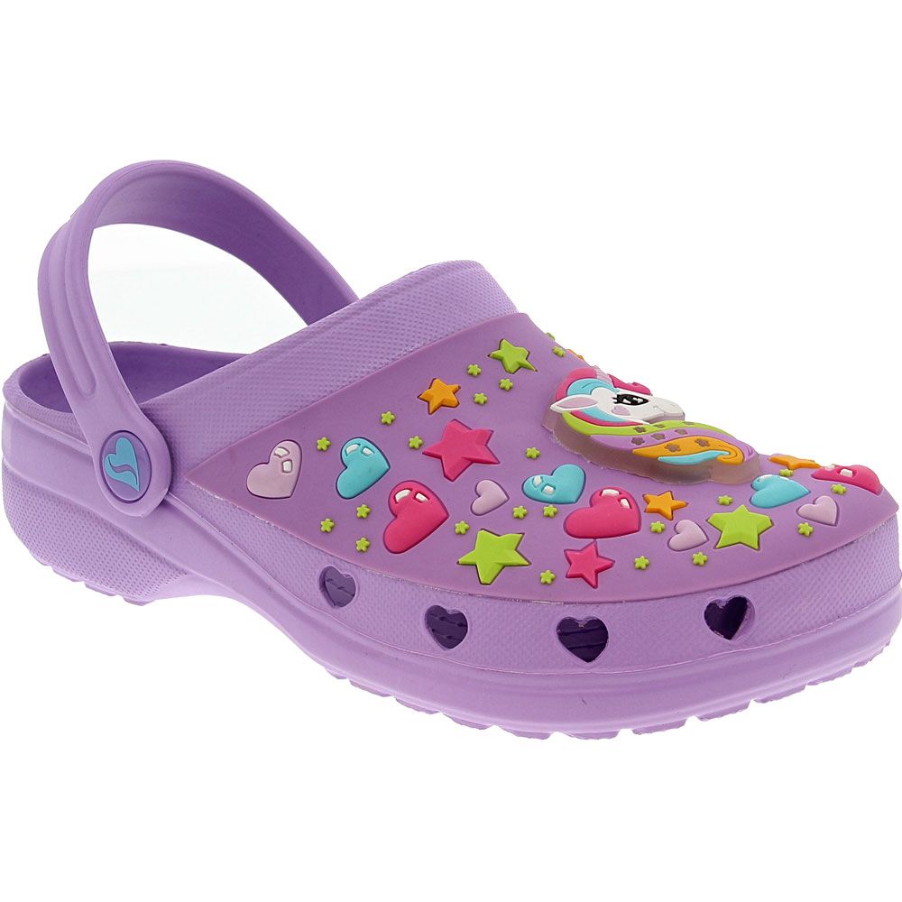 Skechers Heart Charmer Unicorn Water Sandals - Girls Lavender