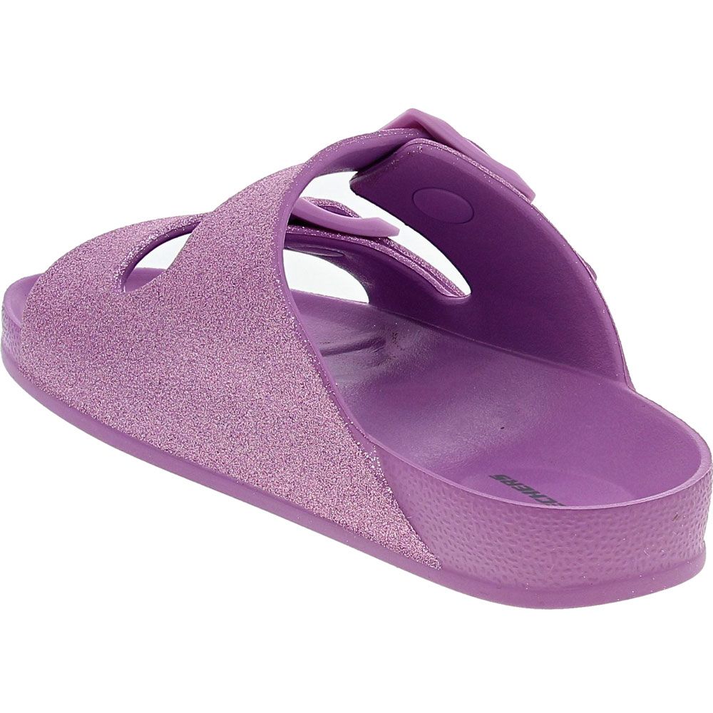 Skechers Cali Blast Summer Spar Sandals - Girls Lavender Back View