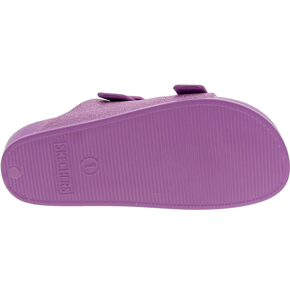 Skechers Cali Blast Summer Spar Sandals - Girls Lavender Sole View