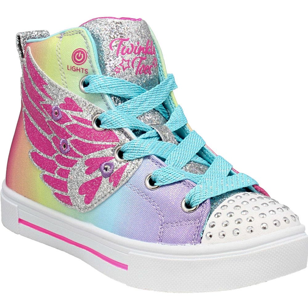 Skechers Twinkle Sparks Wing Charm Girls Lifestyle Shoes Multi