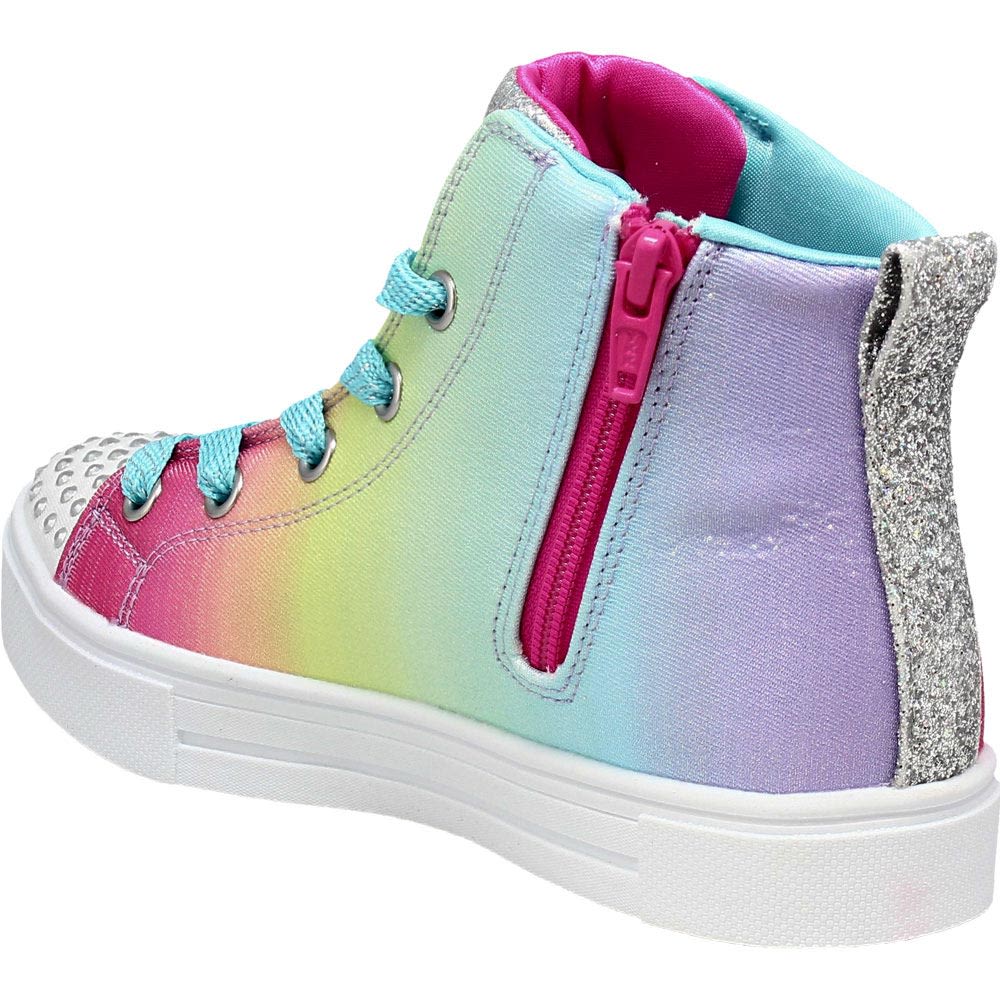 Skechers Twinkle Sparks Wing Charm Girls Lifestyle Shoes Multi Back View