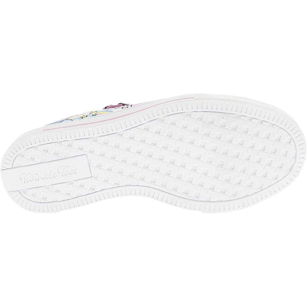 Skechers Twinkle Sparks Flying Hearts Lifestyle - Girls Multi Sole View
