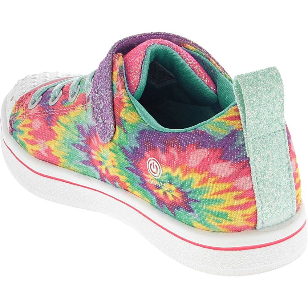 Skechers Sparkle Rayx Groovy Dr Lifestyle - Girls Tie Dye Back View