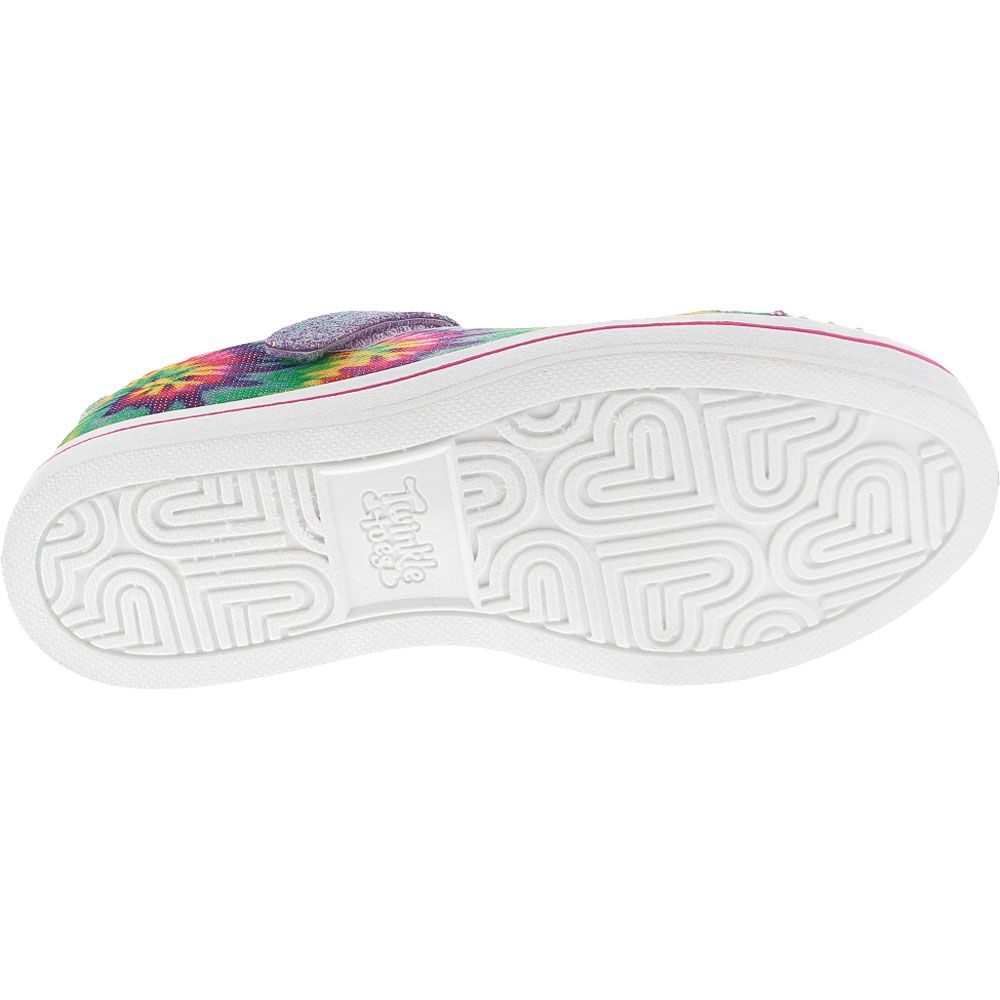Skechers Sparkle Rayx Groovy Dr Lifestyle - Girls Tie Dye Sole View
