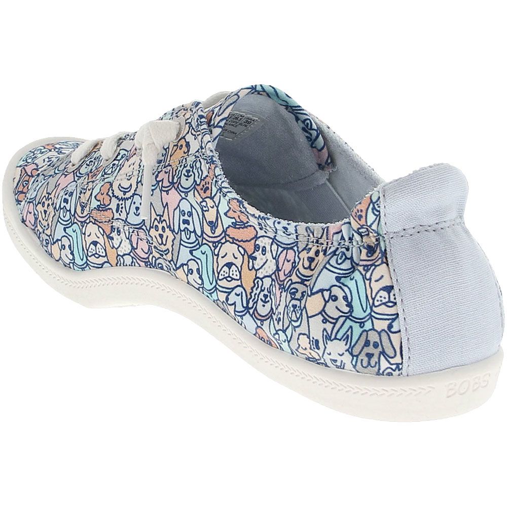 Skechers Beach Bingo Woof Pack Lifestyle Shoes - Womens Blue Back View
