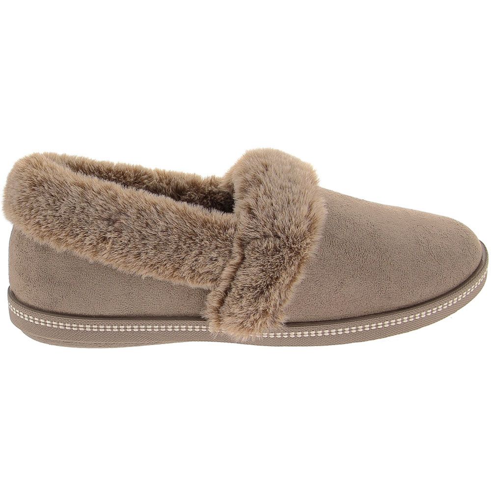 Skechers Cozy Campfire Team Toa Slippers - Womens Dark Taupe Side View