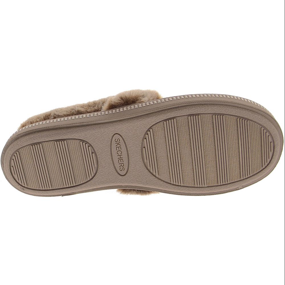 Skechers Cozy Campfire Team Toa Slippers - Womens Dark Taupe Sole View
