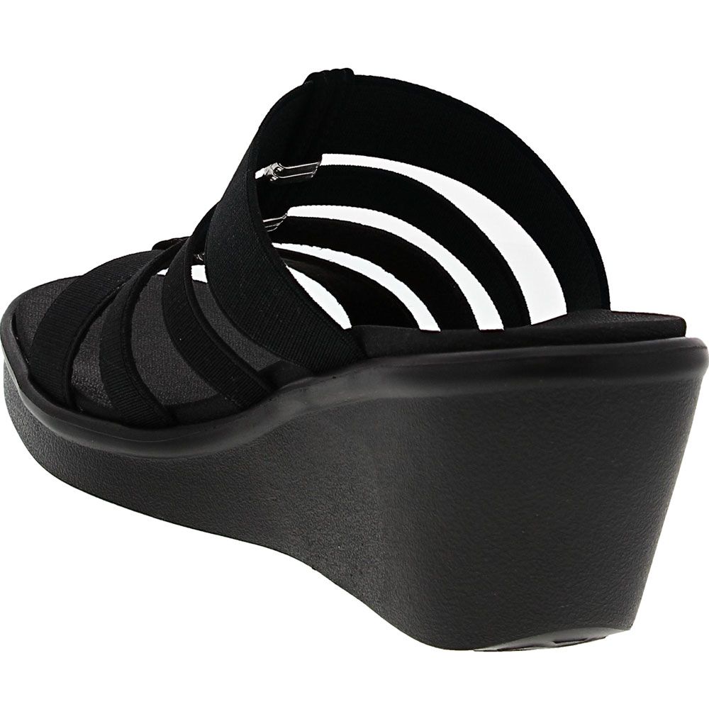 Skechers Rumble On Sandals - Womens Black Back View