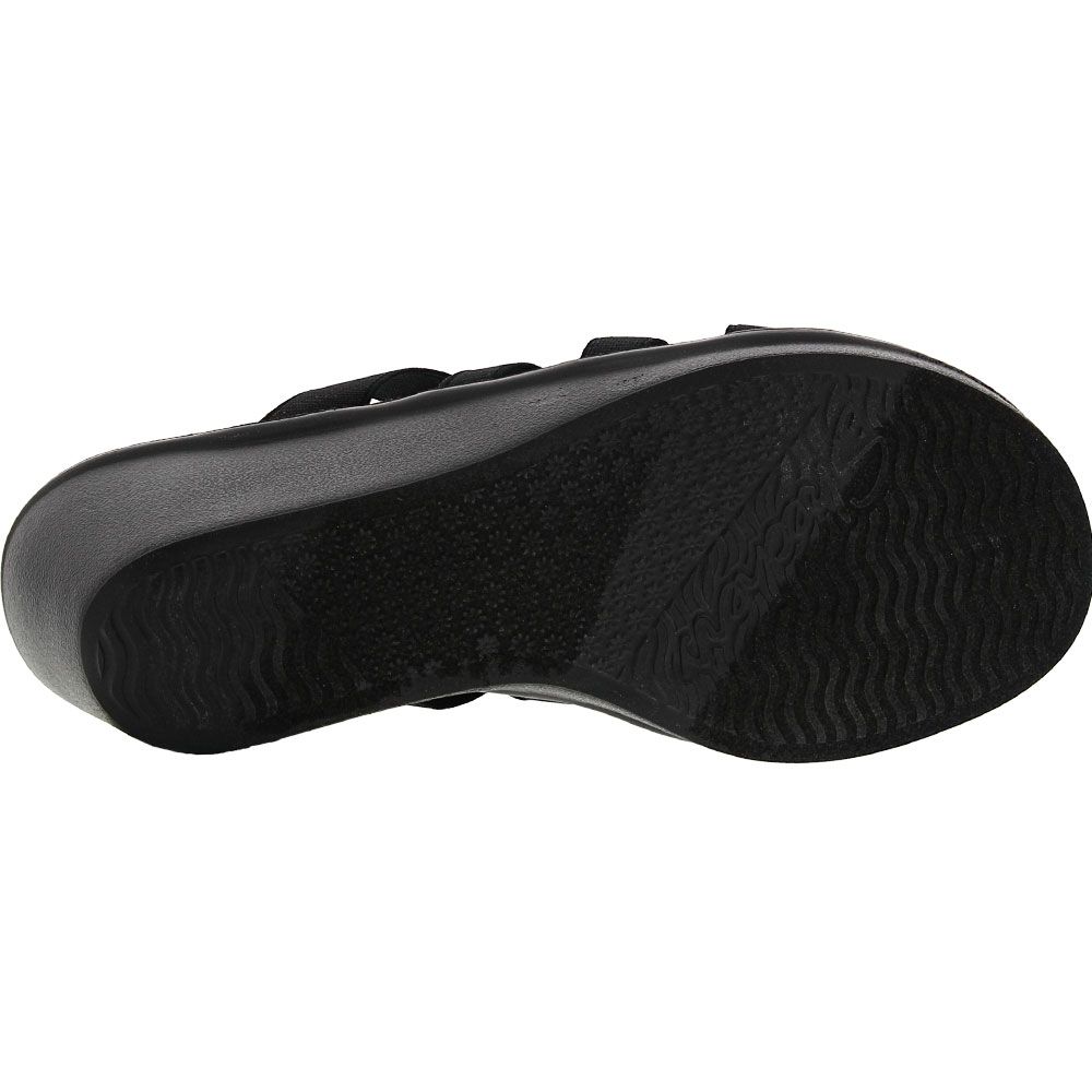 Skechers Rumble On Sandals - Womens Black Sole View
