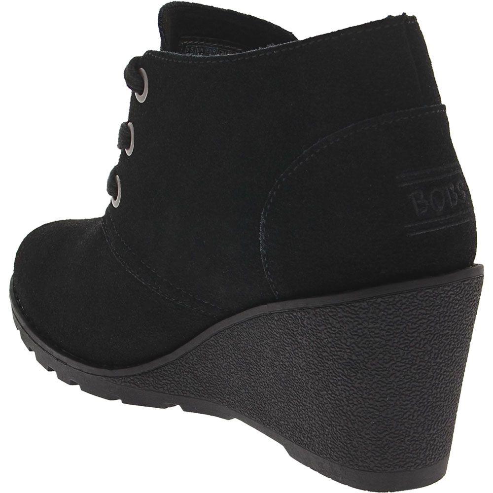 Skechers Bobs Tumble Weed Womens Casual Boots Black Back View
