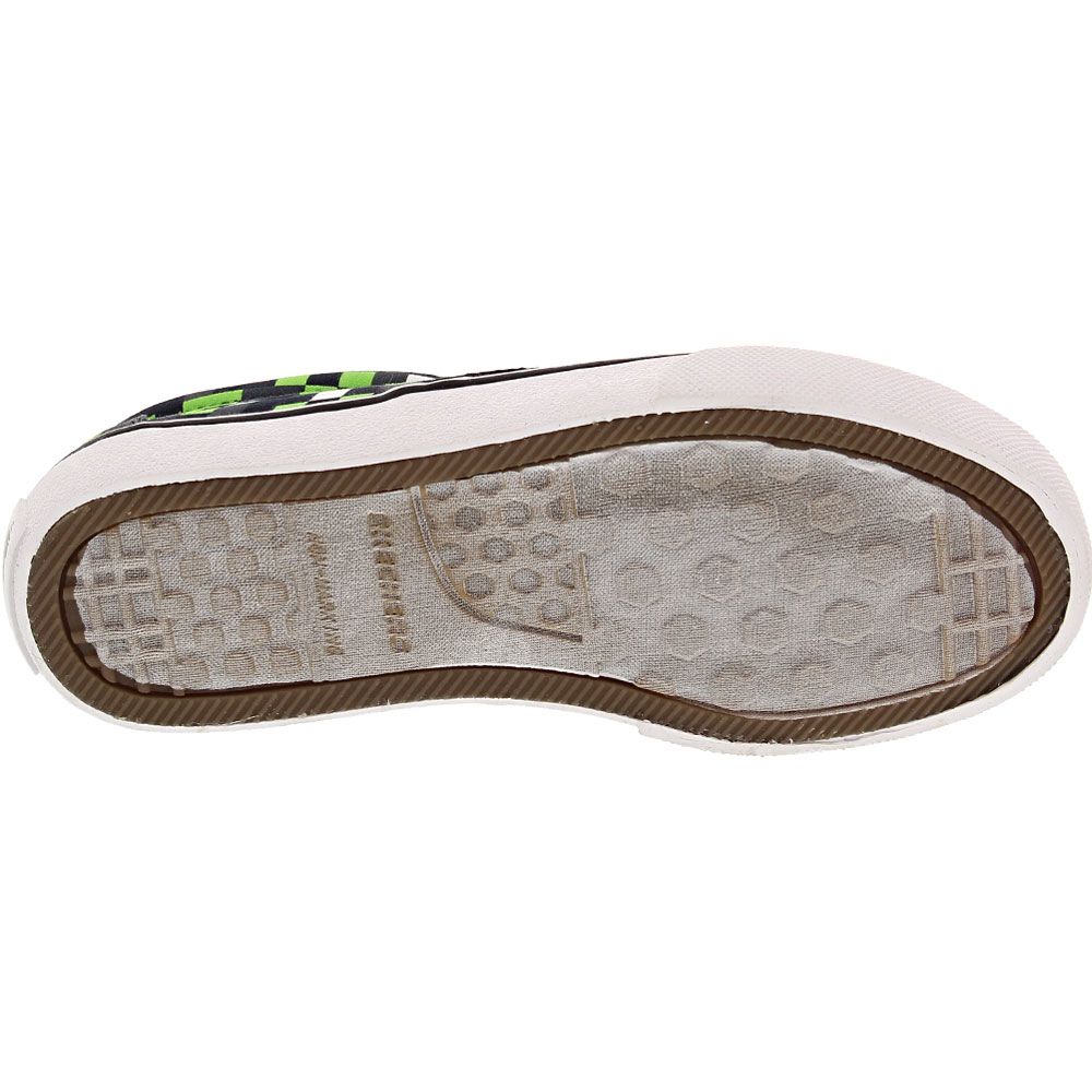 Skechers Street Fame Lifestyle - Boys Lime Charcoal Sole View