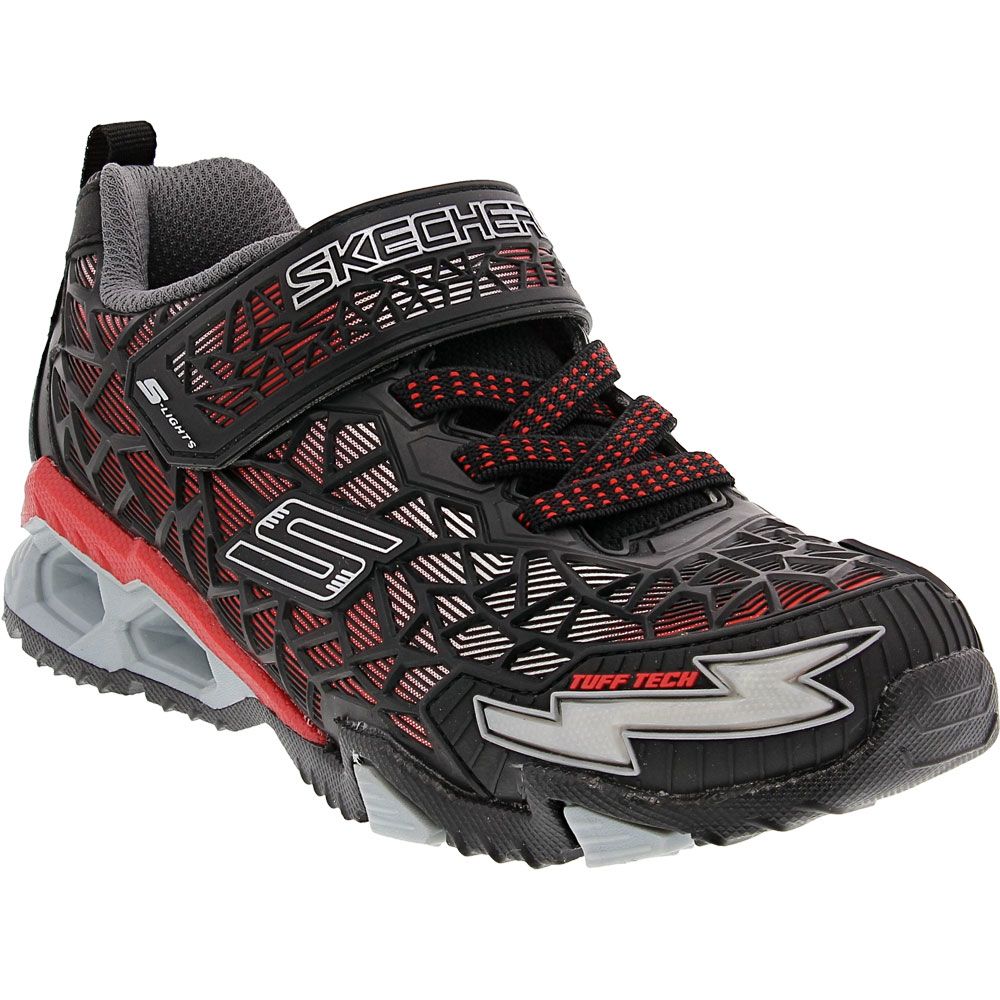 Skechers Hydro Lights Tuff Force Running Shoes Black Red