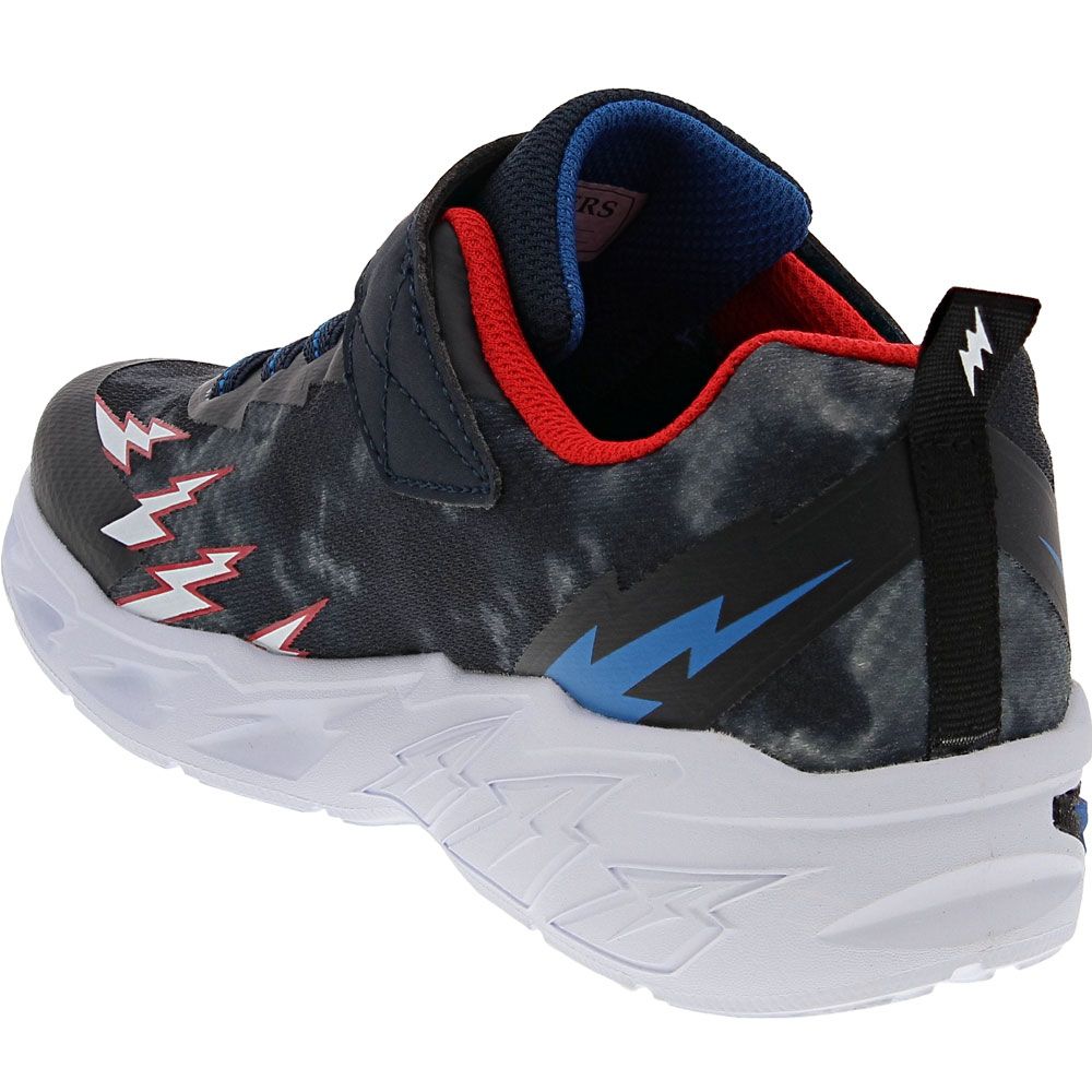 Skechers Light Storm 2.0 Boys Running Shoes Navy Red Back View