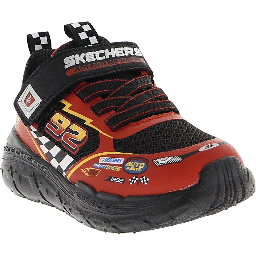 Skechers Skech Tracks Athletic Shoes - Baby Toddler Black Red