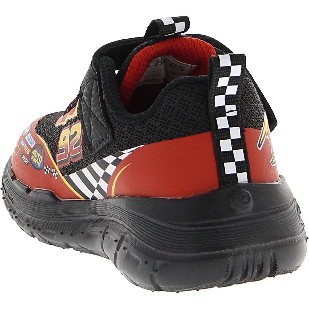 Skechers Skech Tracks Athletic Shoes - Baby Toddler Black Red Back View