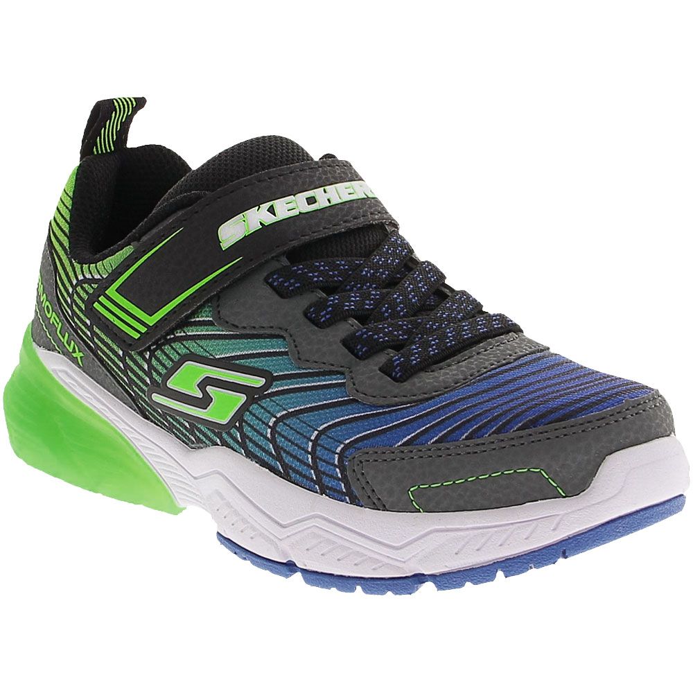 Skechers Thermo Flux 2 Running - Boys Black Blue Lime