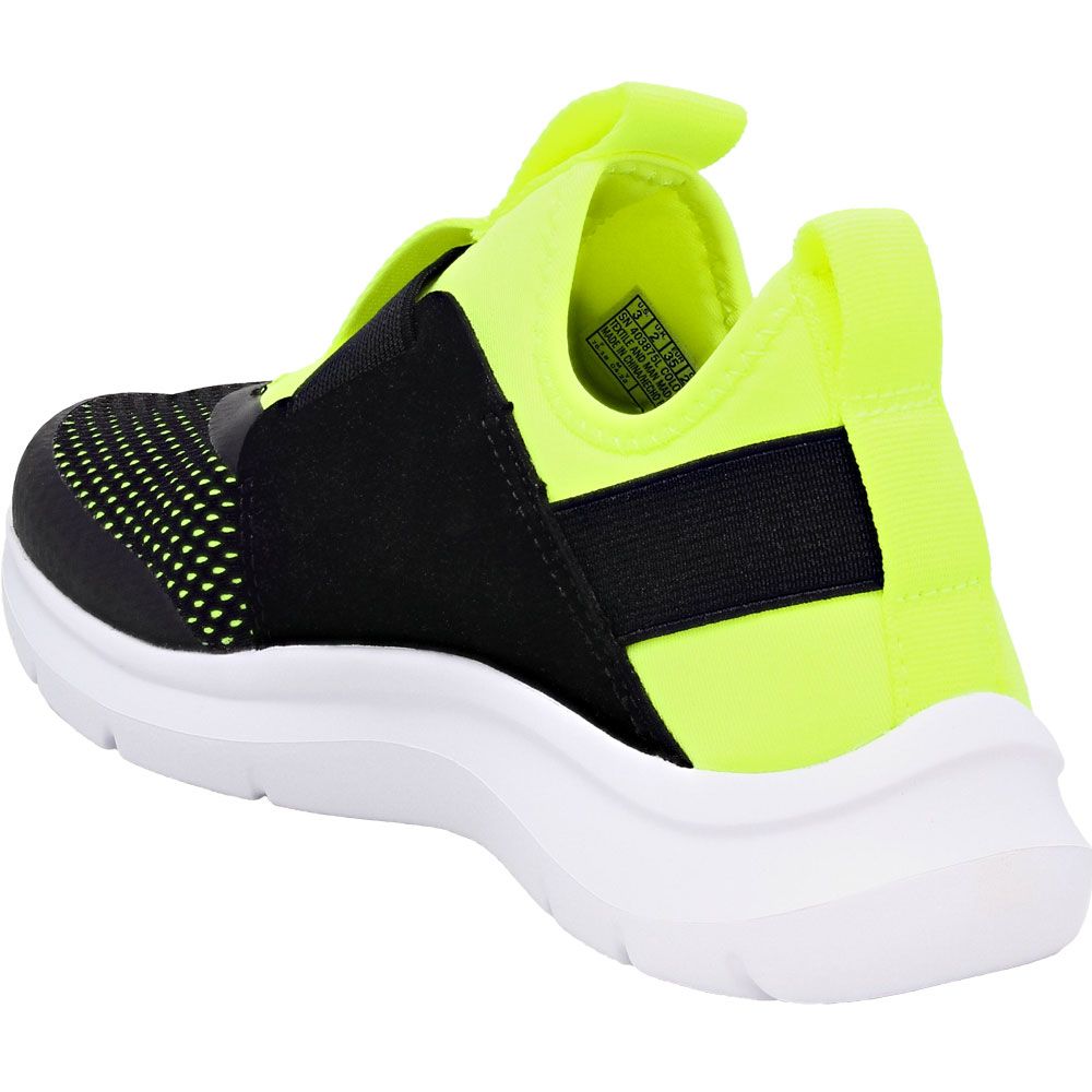 Skechers Skech Fast Boys Running Shoes Black Yellow Back View