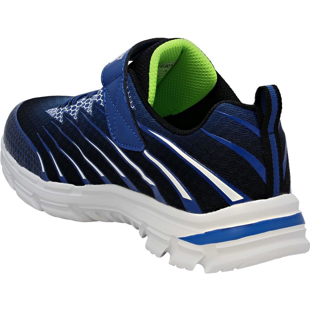 Skechers Nitrate Zulvox Boys Running Shoes Royal Black Back View