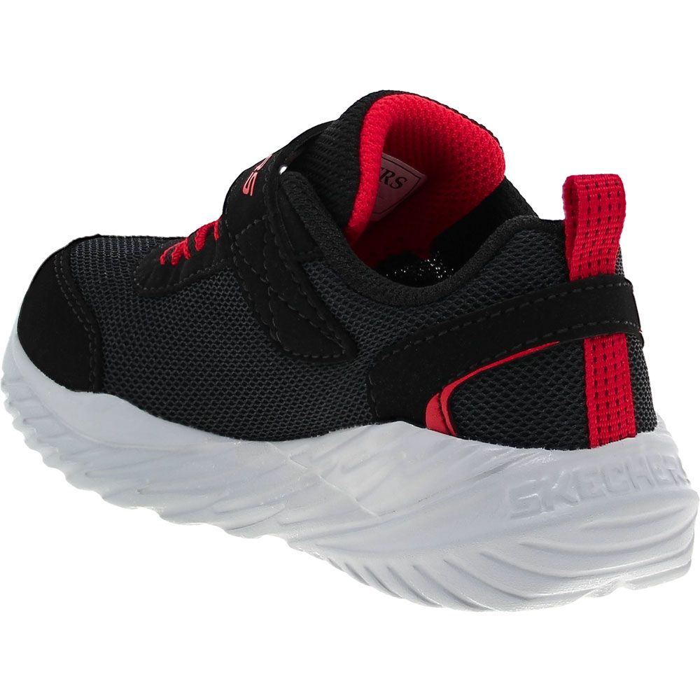 Skechers Nitro Sprint Athletic Shoes - Baby Toddler Black Red Back View