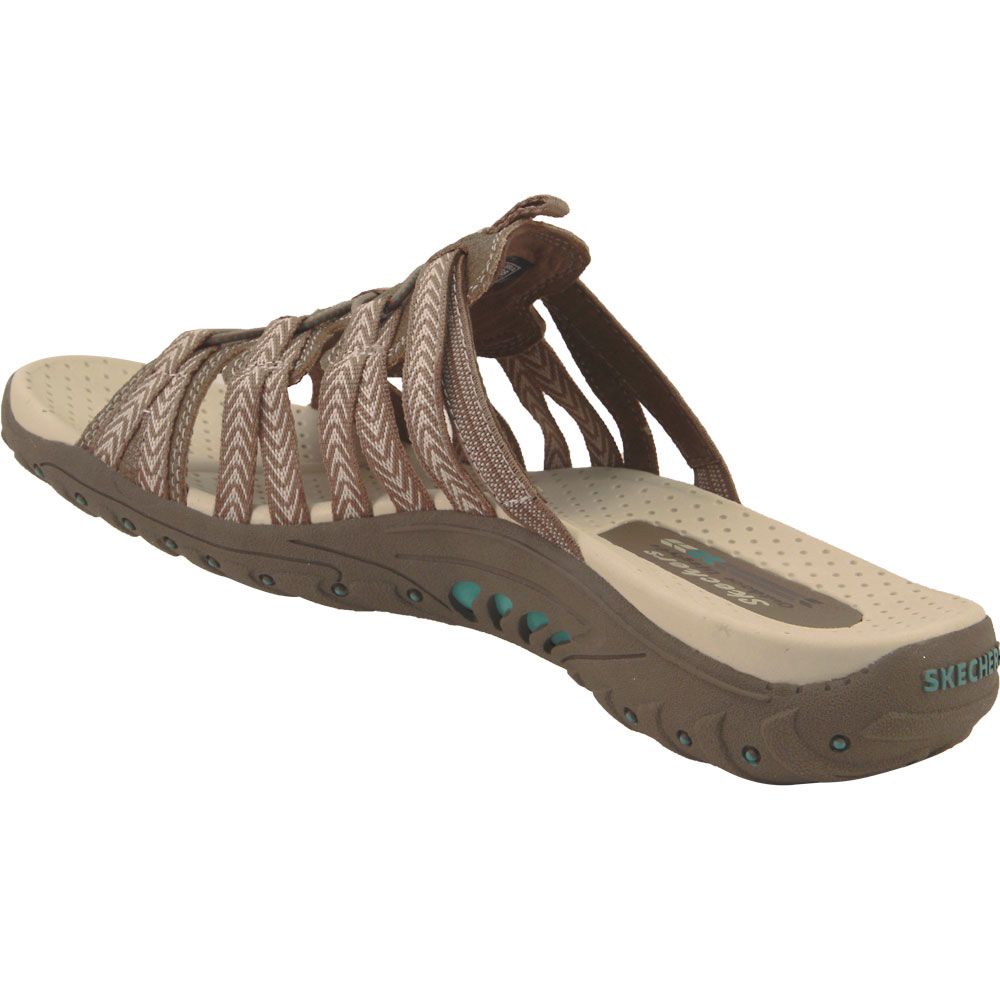 Skechers Reggae Repetition Sandals - Womens Taupe Back View