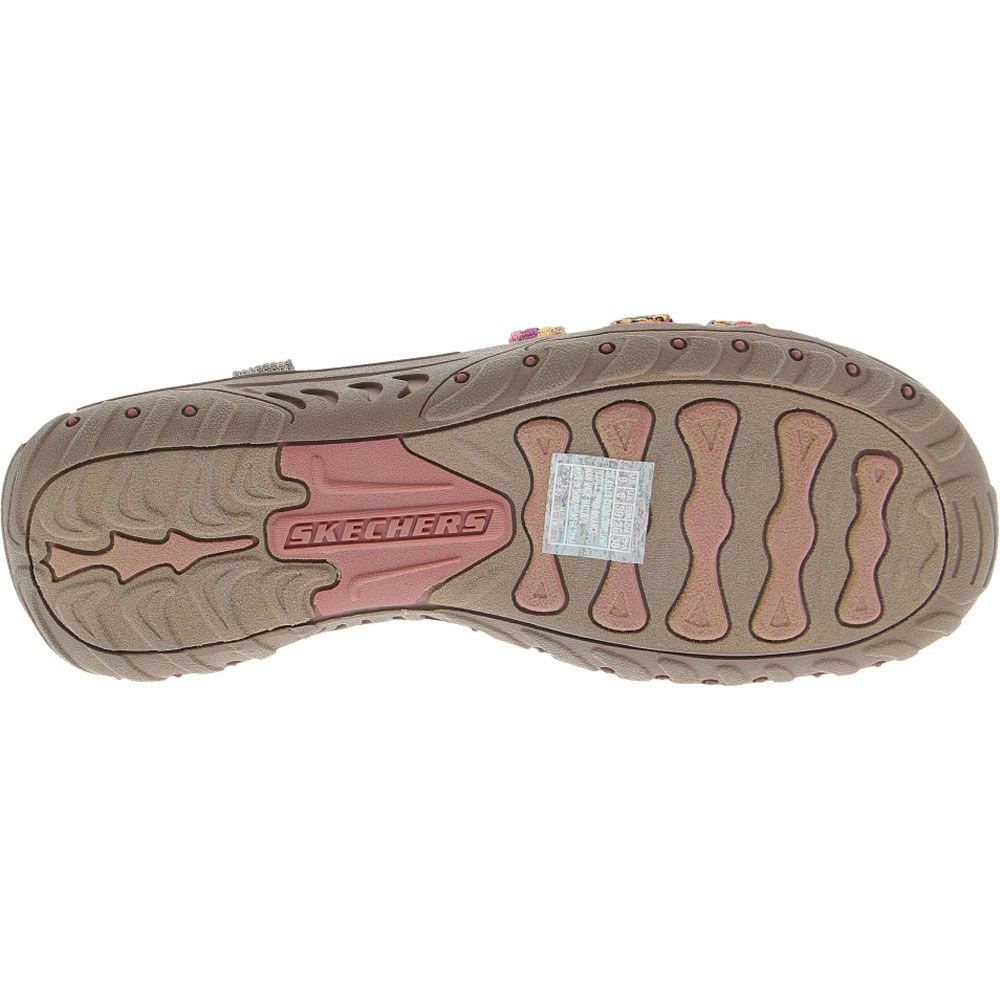 Skechers Reggae Sew Me Sandals - Womens Taupe Sole View