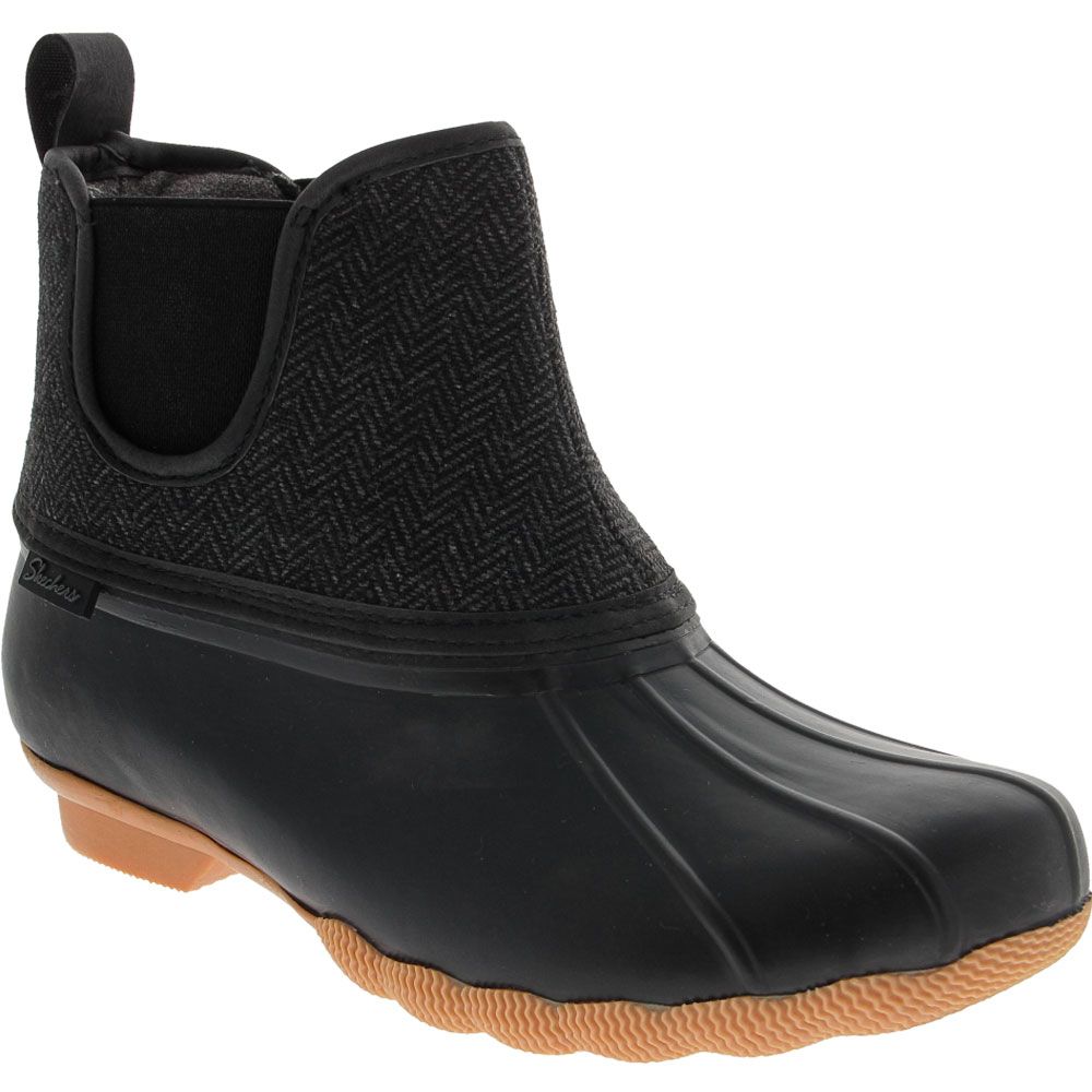 Skechers Pond Staying Dry Rubber Boots - Womens Black Charcoal