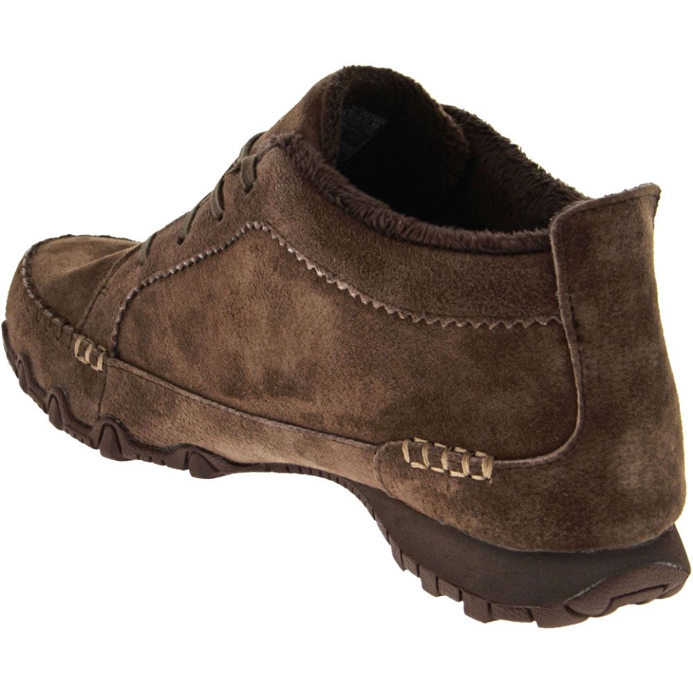 Skechers Bikers Lineage Casual Boots - Womens Chocolate Back View