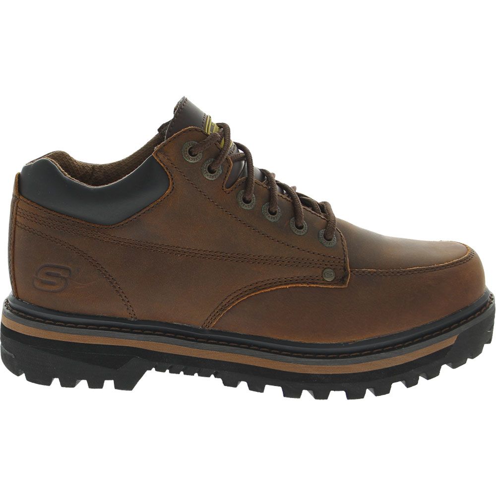 Skechers Mariners Casual Boots - Mens Dark Brown Side View