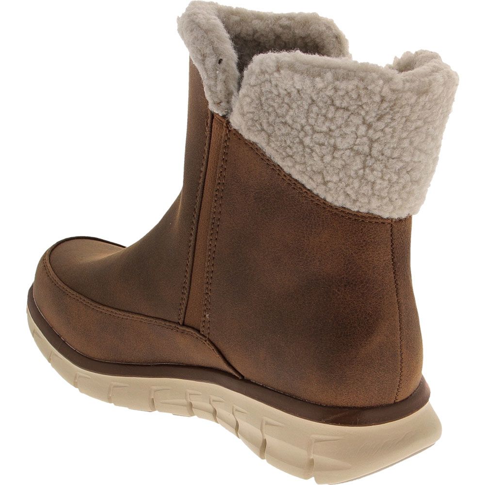 Skechers Synergy Collab Winter Boots - Womens Chestnut Back View