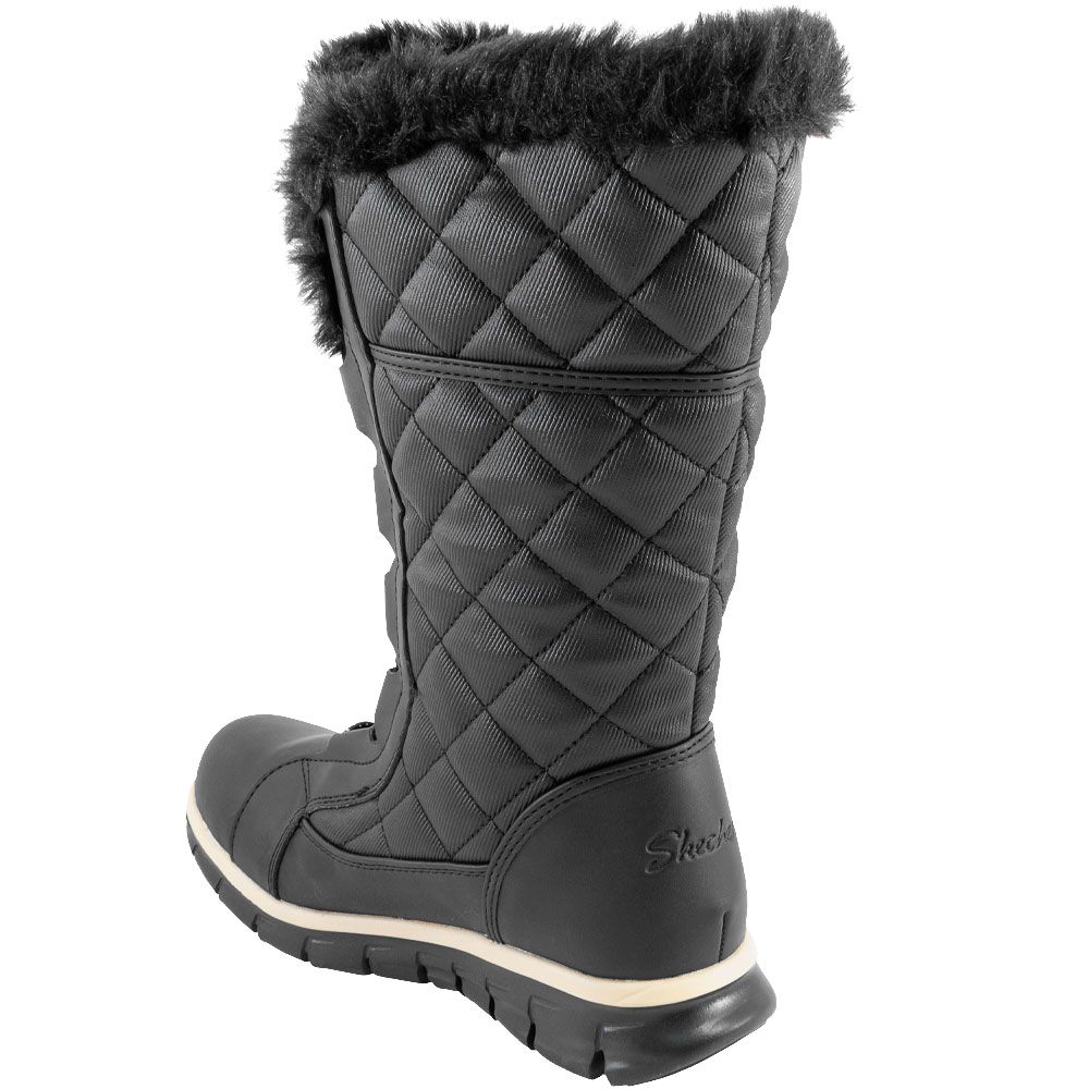 Skechers Synergy Real Estate Winter Boots - Womens Black Back View