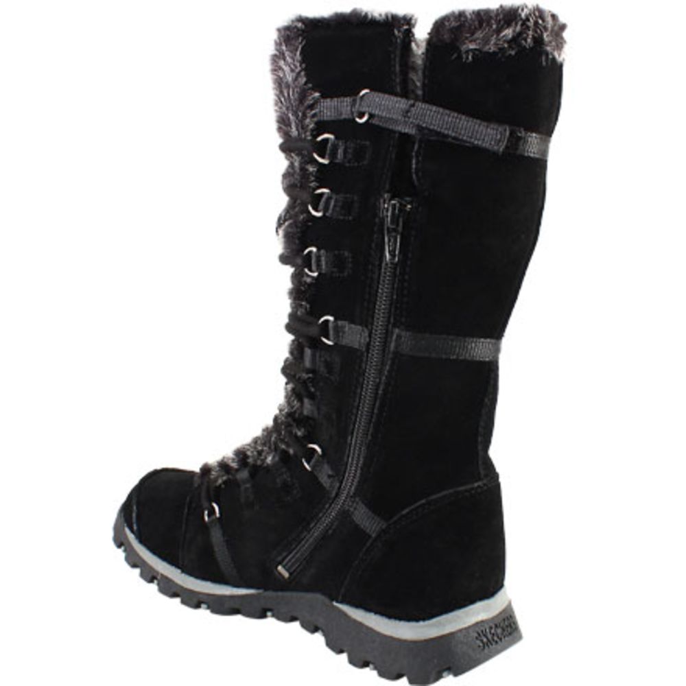 Skechers Grand Jams - Unlimited Winter Boots - Womens Black Back View