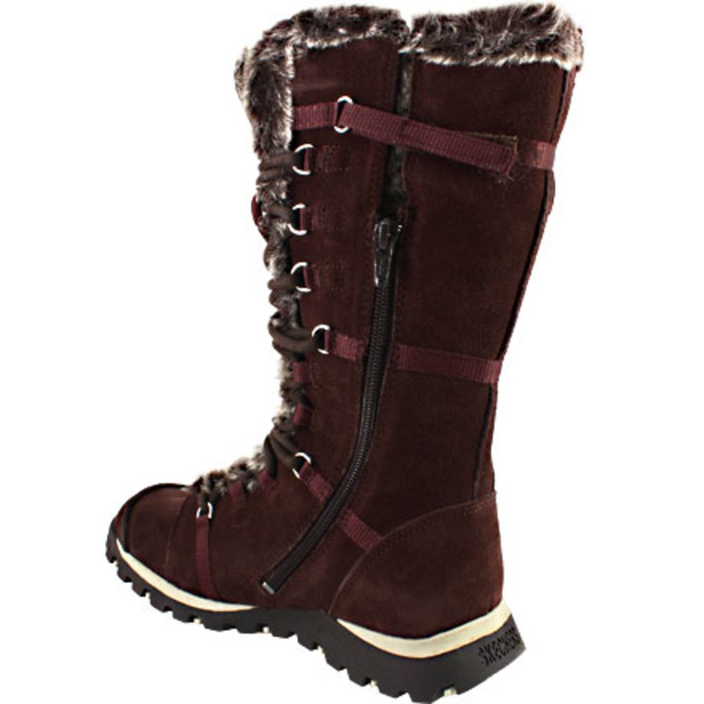 Skechers Grand Jams - Unlimited Winter Boots - Womens Brown Back View