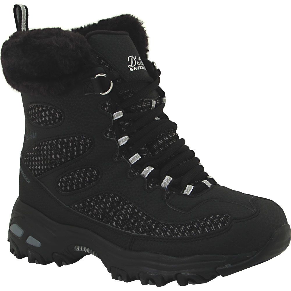 Skechers D-Lites Comfort Winter Boot - Womens Black
