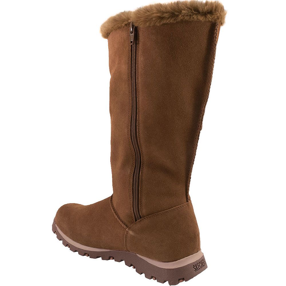 Skechers Grand Jams Winter Boots - Womens Brown Back View
