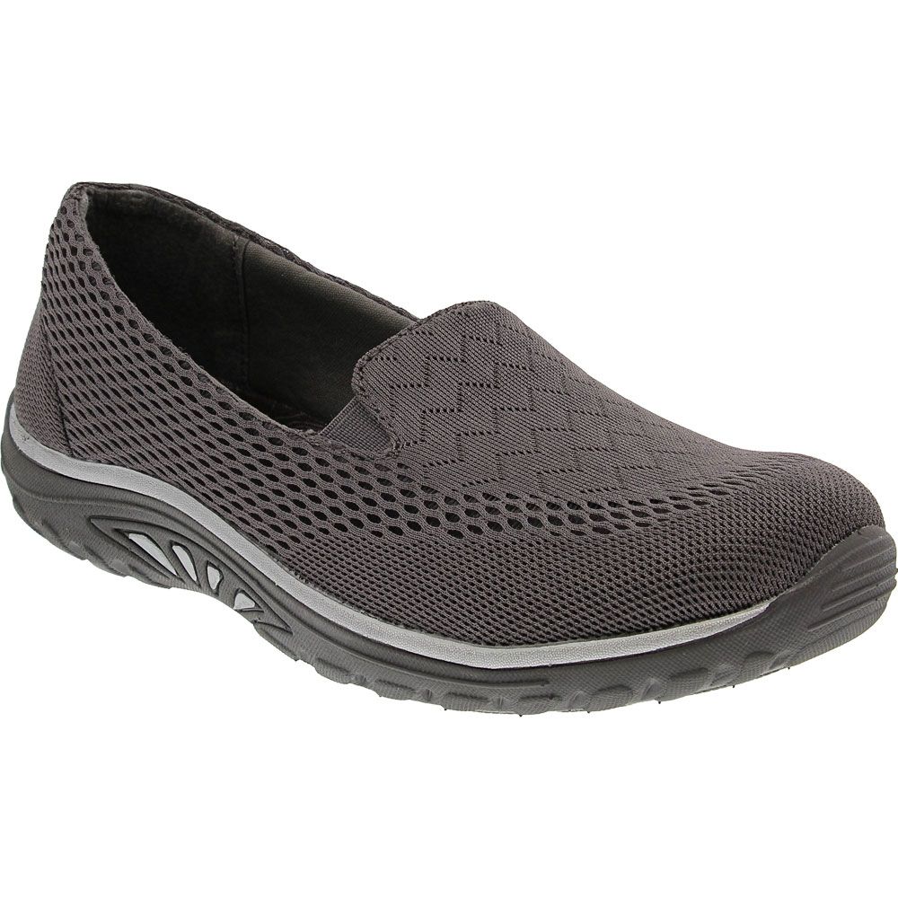 Skechers Reggae Fest Willows Slip on Casual Shoes - Womens Charcoal